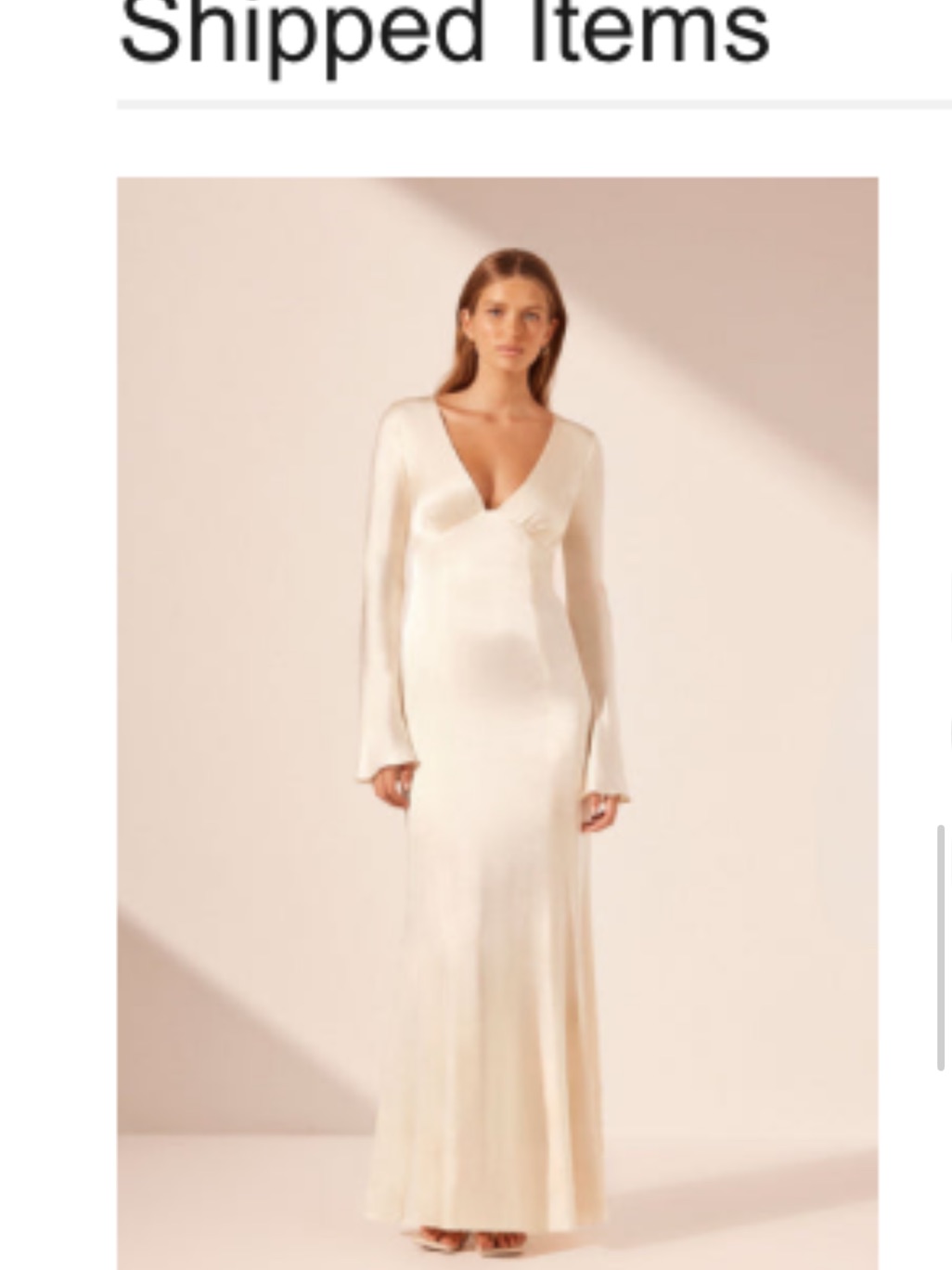 Shona Joy La Lune Plunged Panelled Maxi Dress